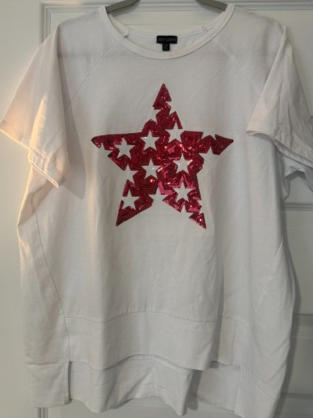 NWOT Coco+Carman White Hi-Lo Tee - Size L/XL